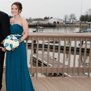 Long Deep Blue Dress